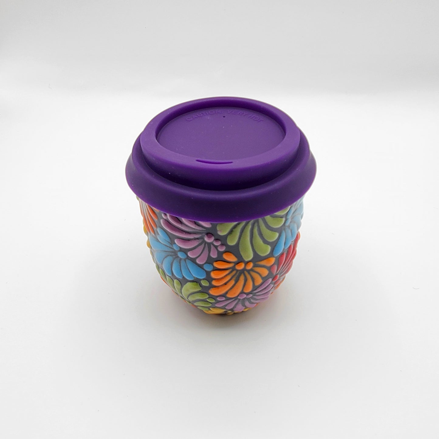 Handmade Multicolored Talavera Ceramic Tumblers