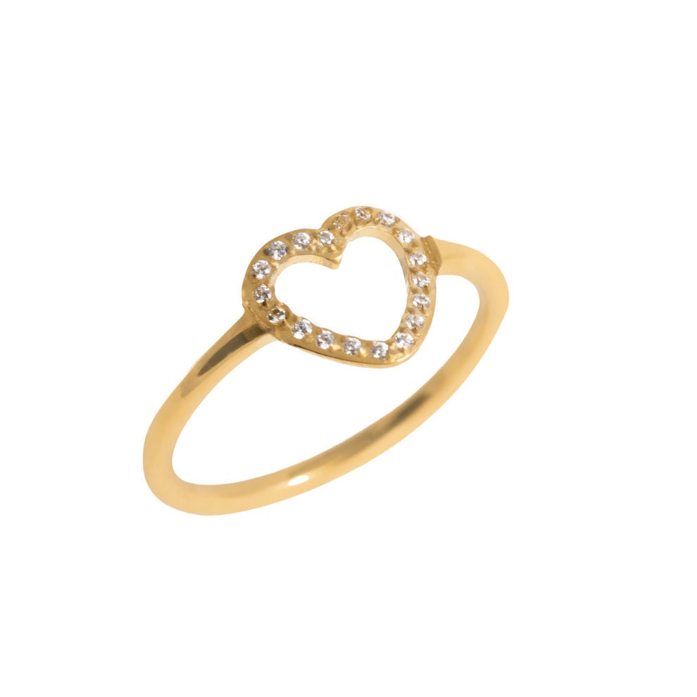 24k gold Love ring