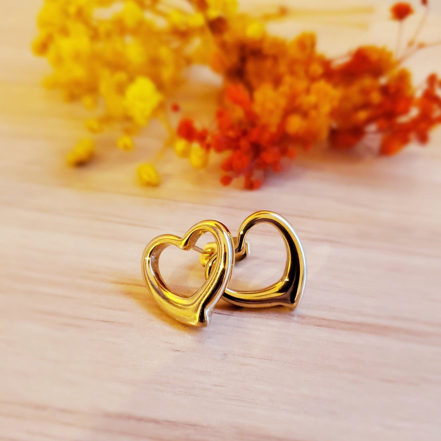 24k gold Heart jewelry set