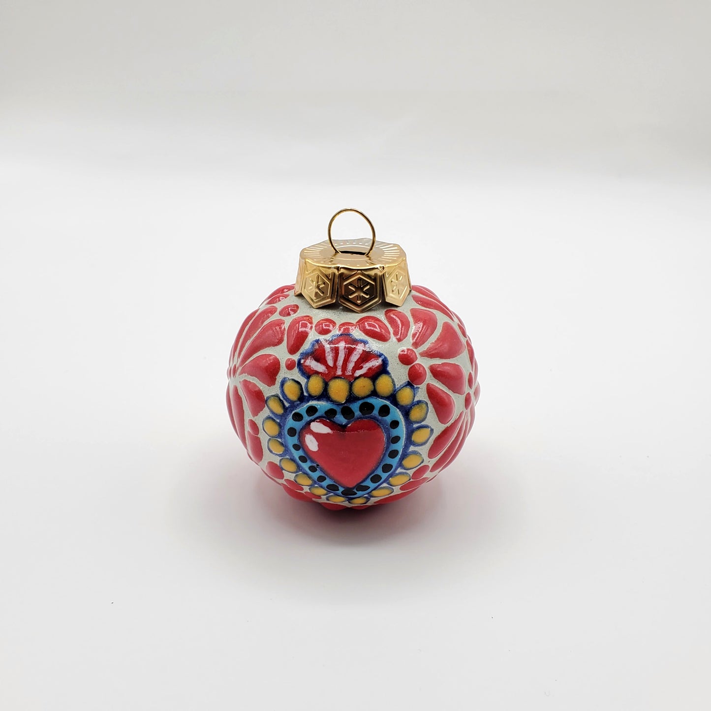 Handpainted Talavera Ceramic Christmas Ornaments