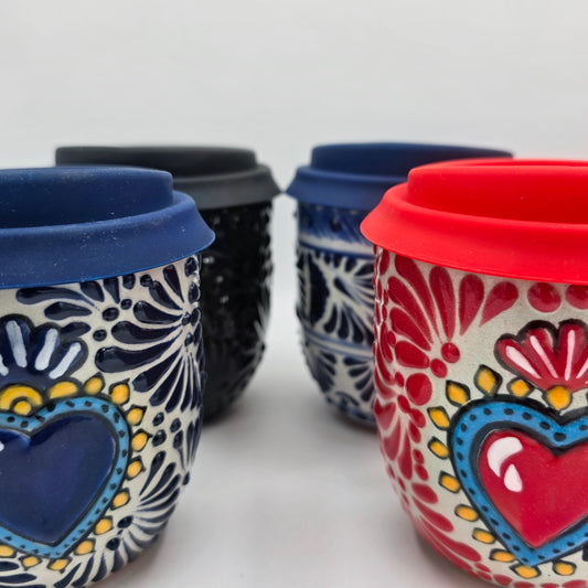 Handmade Round Talavera Ceramic Tumblers