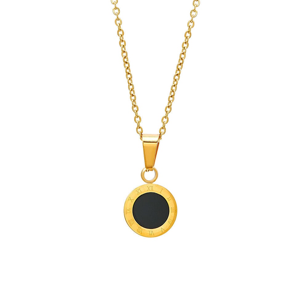 24k gold Medallion necklace