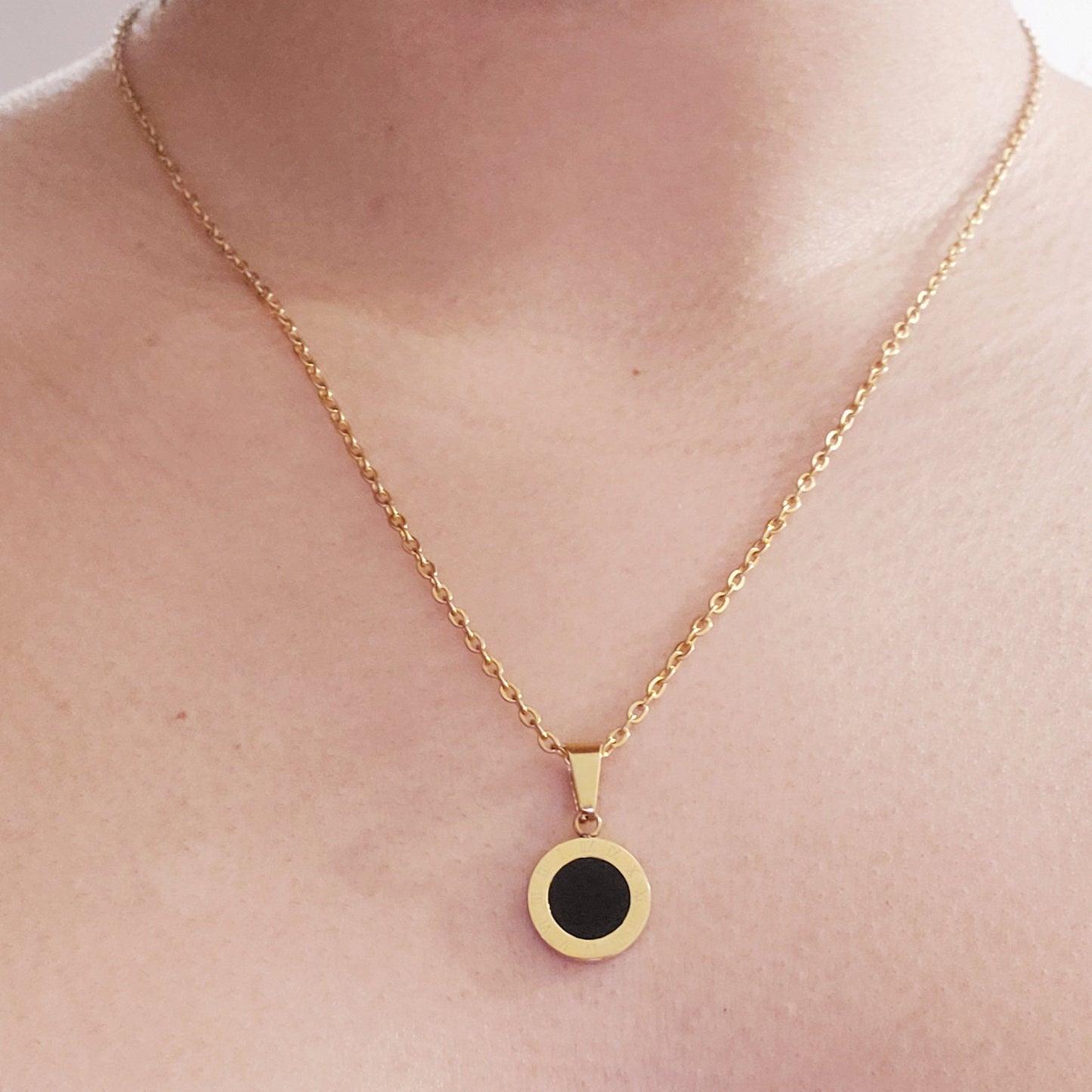 24k gold Medallion necklace