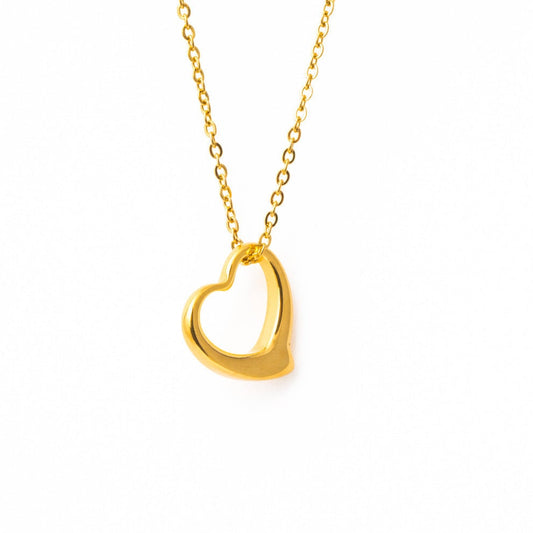24k gold Heart jewelry set