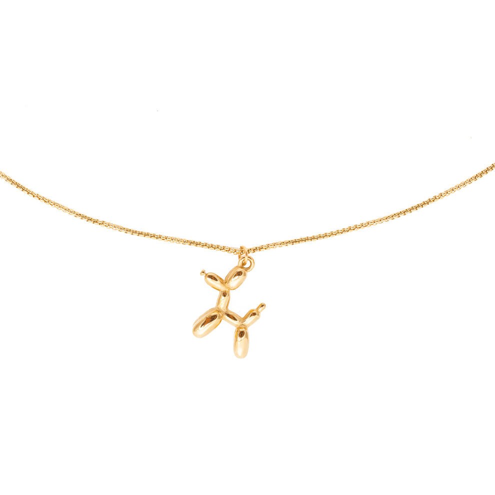 24k gold doggy necklace